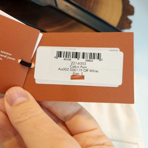 ALTUZARRA Catkin off white linen pants size S BNWT - Picture 14 of 16